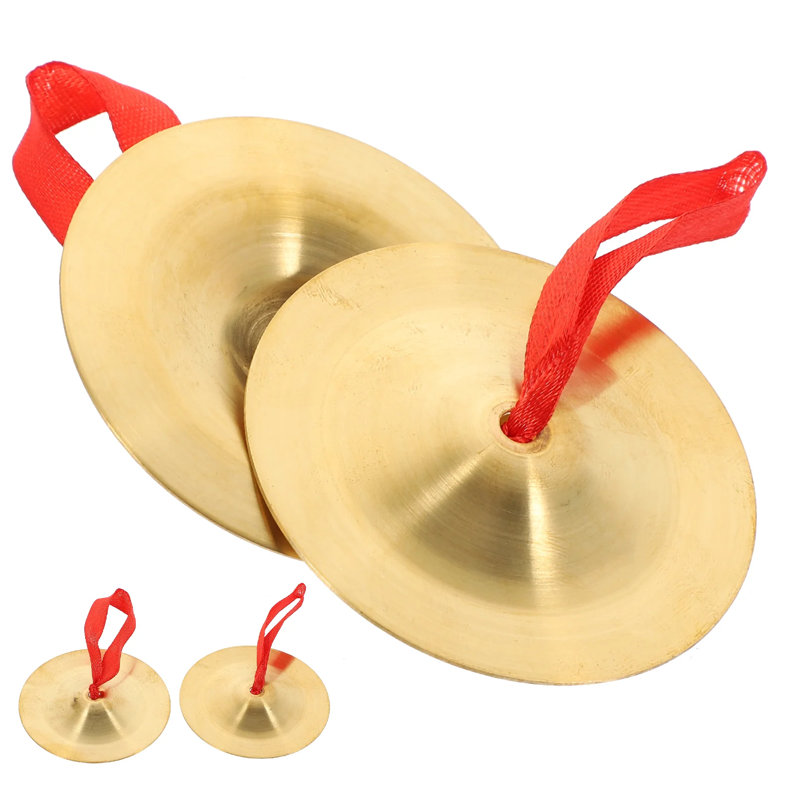 

Slamming Cymbals Mini Musical Instrument Small Toy Fun Copper Nylon Belly Dancing Finger