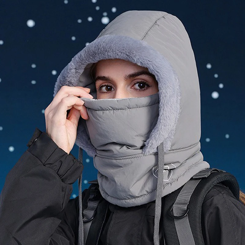 Balaclava Cold Weather Windproof Ski Visor Winter Breathable Thermal Face Mask Neck Warmer Scarf Helmet Hood Cycling Neck Warmer