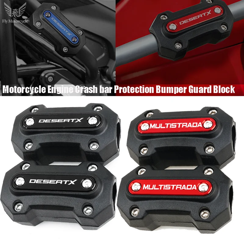 

For Ducati Desertx 937 Rally Desert X MULTISTRADA 950 1200/1260/S/ST V2S V4 RS Motorcycle Bumper Engine Crash Bar Trim Protector