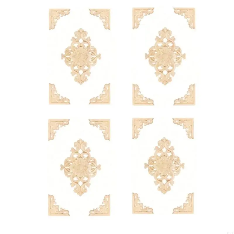 P88f декоративные деревянные приспособления акцент на двери шкафа европейский мастерство