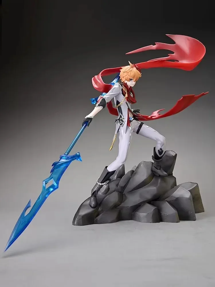 

34cm Genshin Impact Anime Figure Tartaglia Action Figures Two-Dimensional Model Pvc Collection Ornamen Kids Toys Christmas Gifts