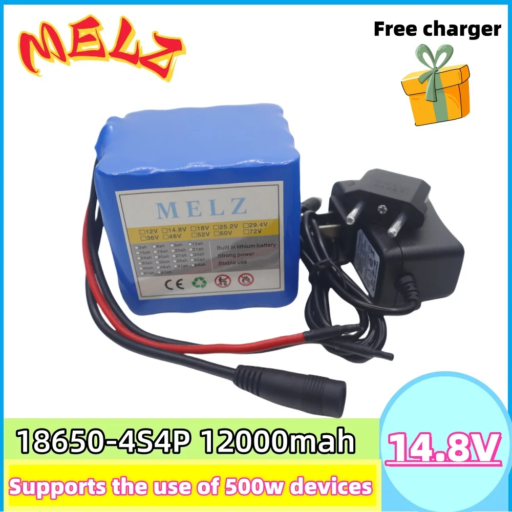 

4S4P14.8V12000mAh 100% true capacity lithium-ion rechargeable battery pack 16.8vV12AH camera monitor battery+DC 16.8V charger