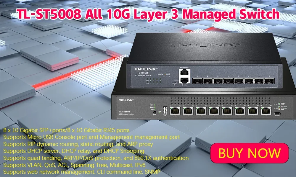 TP-LINK 10G High-speed VLAN Isolated Network Splitter Port