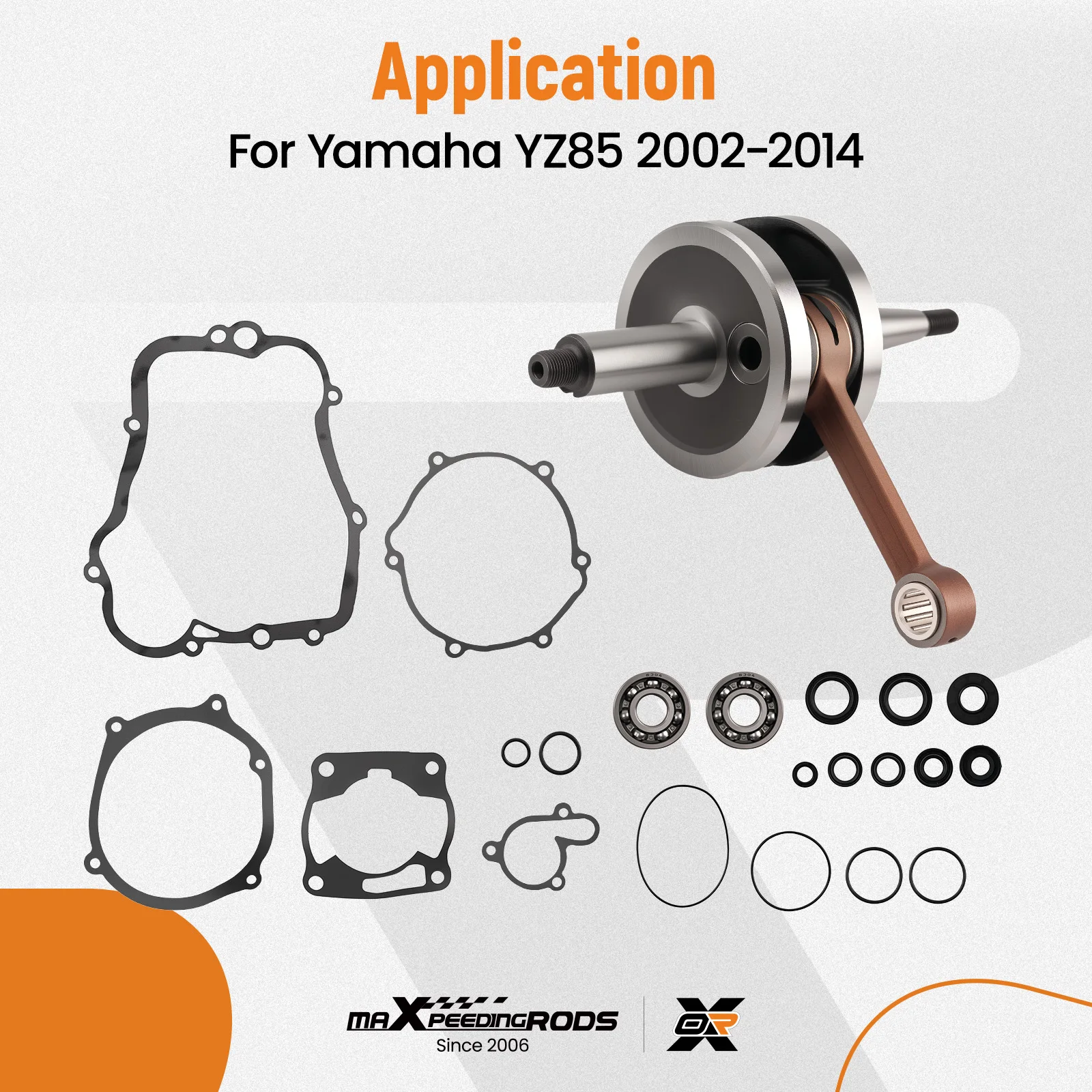 

Crankshaft Gaskets Seals Bottom End Rebuild Kit For 2002-2014 Yamaha YZ85 YZ 85