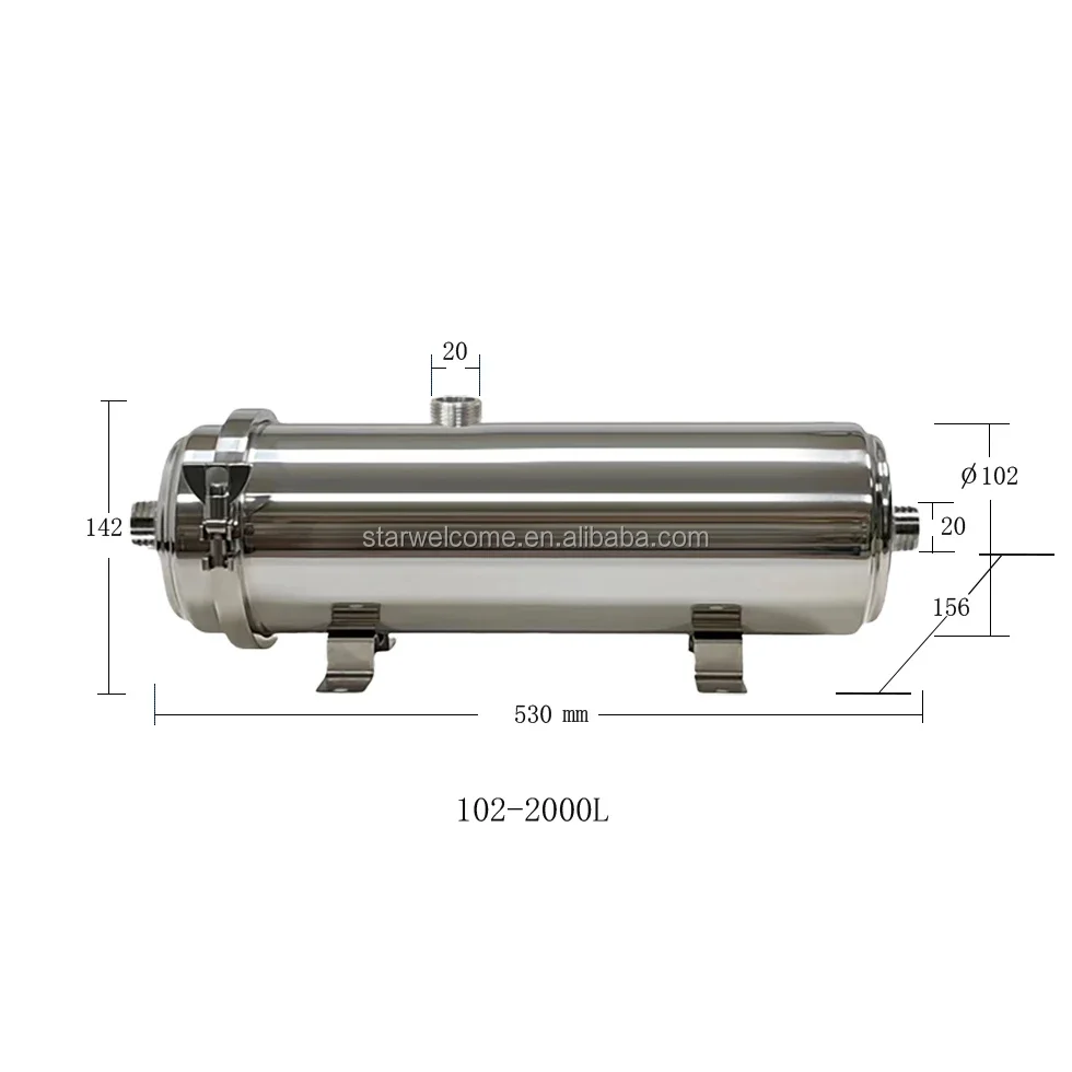 KC102-2000L Stainless Steel  Ultrafiltration Element Self-Cleaning Function for Household Kitchen filtration Water  Filter