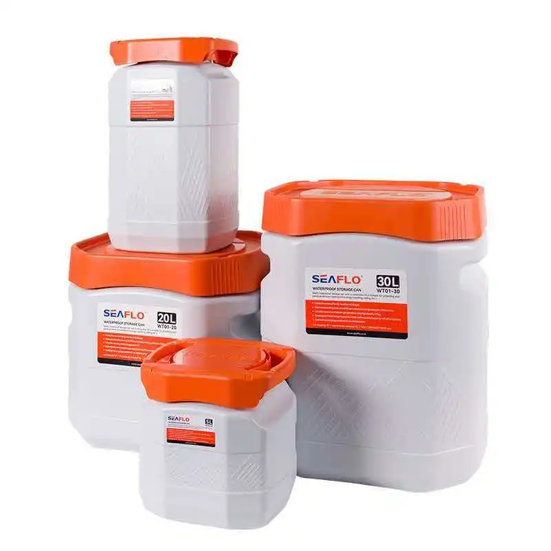 SEAFLO Multi-functional Waterproof Storage Canister Box Food-grade Outdoor Bucket for Self-driving Large Capacity Portable Vehic