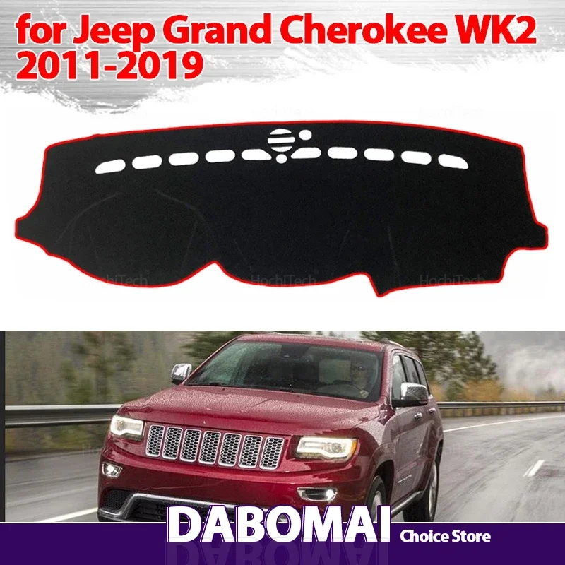 

Для Jeep Grand Cherokee WK2 2011-2019, анти-УФ-защитный коврик, солнцезащитный козырек, коврик для приборной панели, автомобильные аксессуары