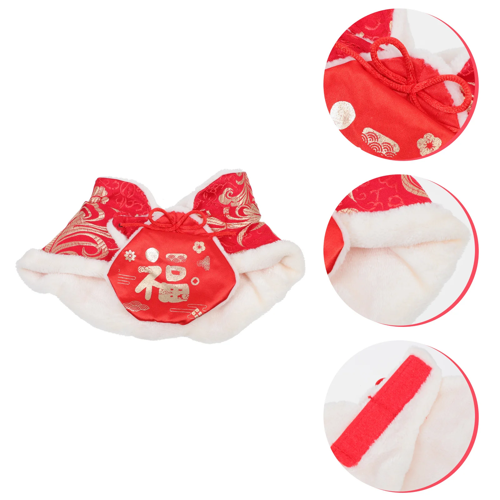 

New Year Winter Warm Pet Cape Lightweight Comfortable Cloak Dog Cat Party Outfit Costume New Year Pet Cape Dogs Suit