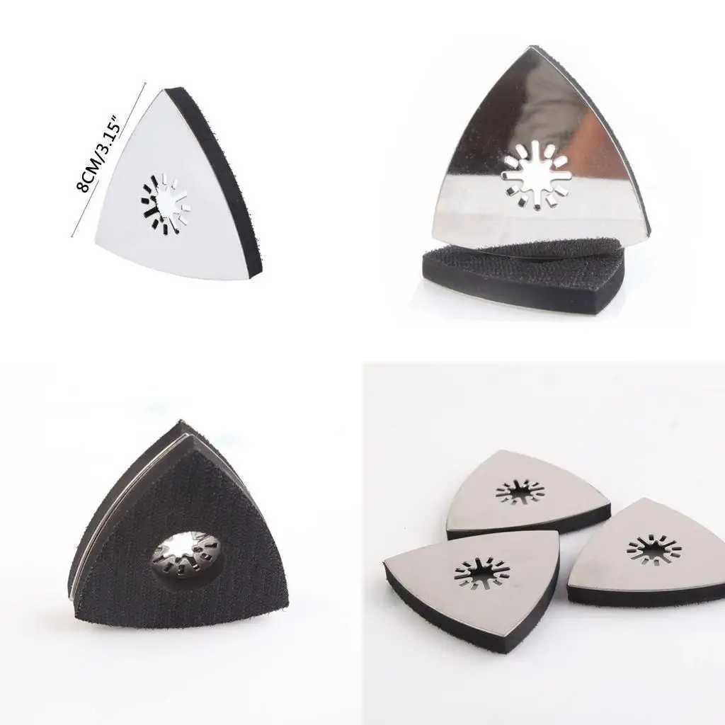 

Y1ud Практические 5-кратные треугольные шлифовальные колодки многопрофильная черная крючка и петля наждачная бумага Полировка