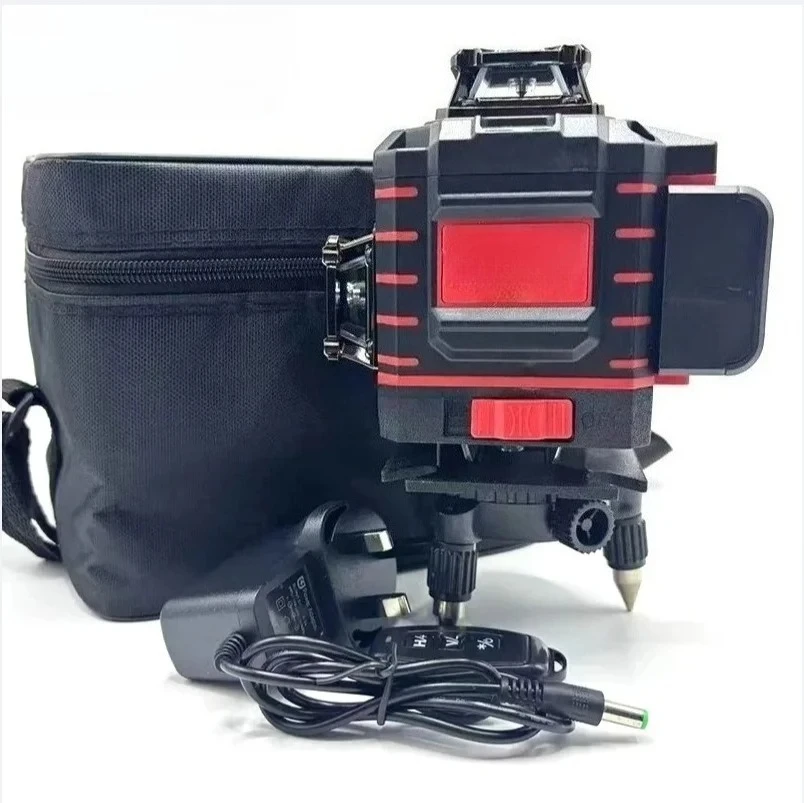 Leve laser 4 lati * 360 gradi verticali 4,2 V 3-4D 16 linee per batteria Milwaukee