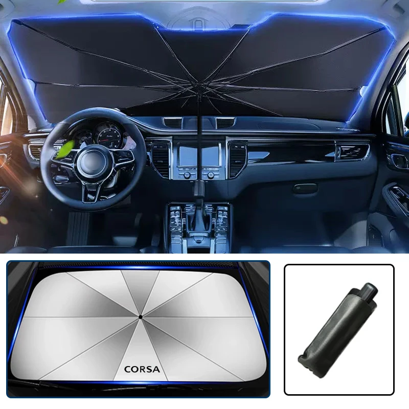 

Car Windshield Sun Shade Blocks UV Ray Reflector Umbrella For Opel OPC Astra J H G K Insignia Corsa D B E Sunshade Cover
