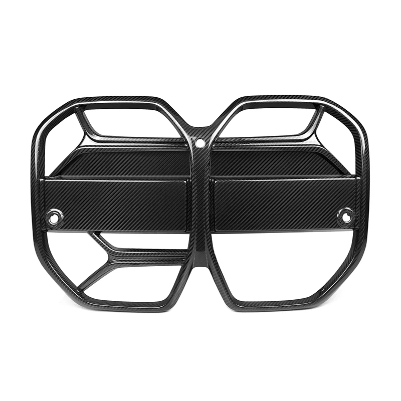 

Dry Carbon Fiber Front Grill for BMW 4 Series I4 Electric Car Sedan 2021+ CSL Style With ACC Front Bumper Grill