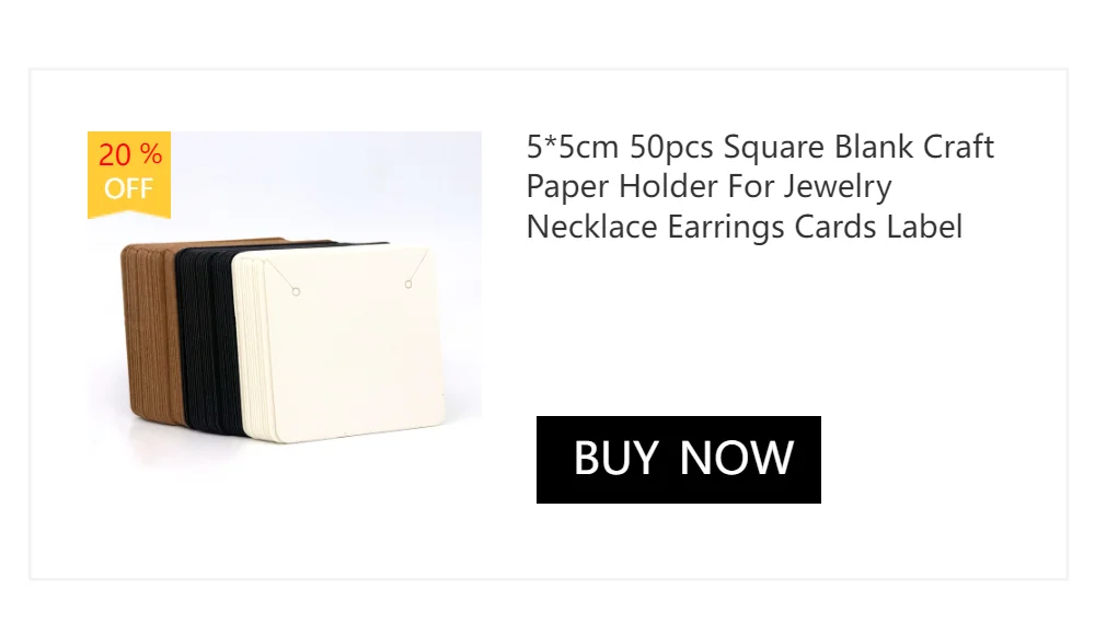 30 Pieces Blank Kraft White Brown Black Earring Necklace Envelope Pouches Gift Box Jewelry Packing Holder Display Organizer