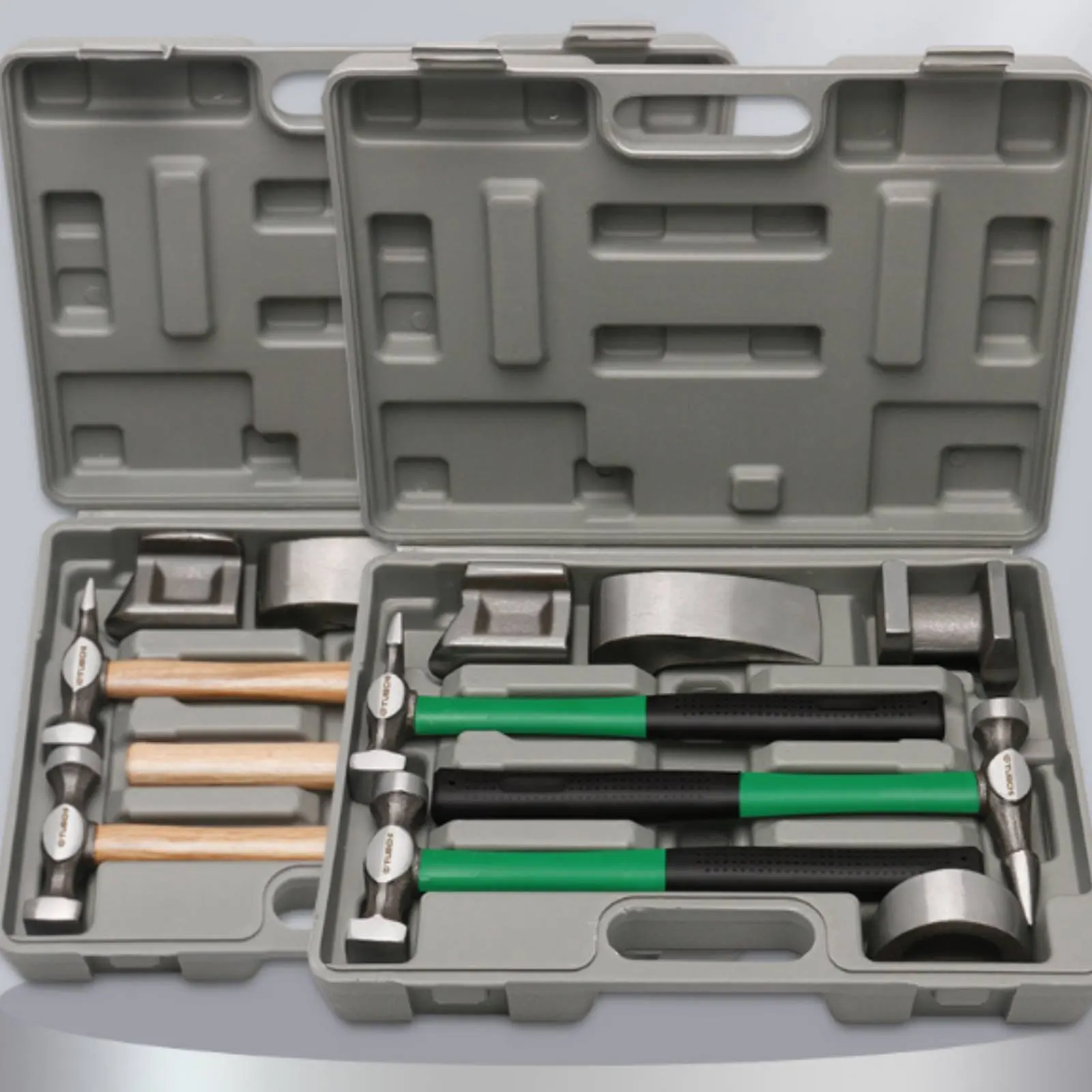 

7 Pieces Auto Body Hammer Set Wood Handle Panel Beating Tool Kit Damage Repair Hammer Set Heavy Duty Sheet Metal Shaping Kit