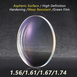 1.56 1.61 1.67 1.74 HD Transparent Aspheric Anti-scratch Anti-reflection CR39 Resin Myopia Hyperopia Optical Lenses Man Woman