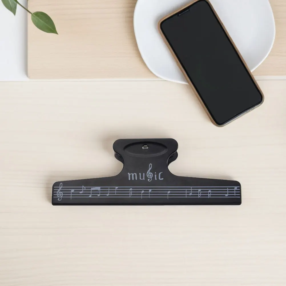 

5pcs Sheet Music Bracket Note Clips Sheet Holders Abs Lightweight Portable Book Page Stopper Plastic Bracket