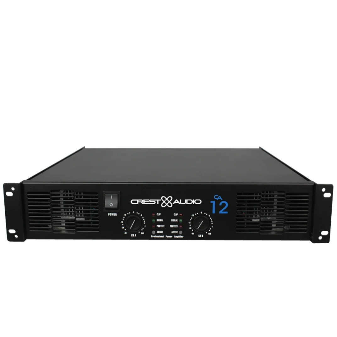 Amplificador de Potencia Profesional CA12(2U), Amplificador de Potencia Pura de 2 Canales, KTV/8ohm 950W*2/4ohm 1900W*2/Se Puede Comprar como Producto Individual