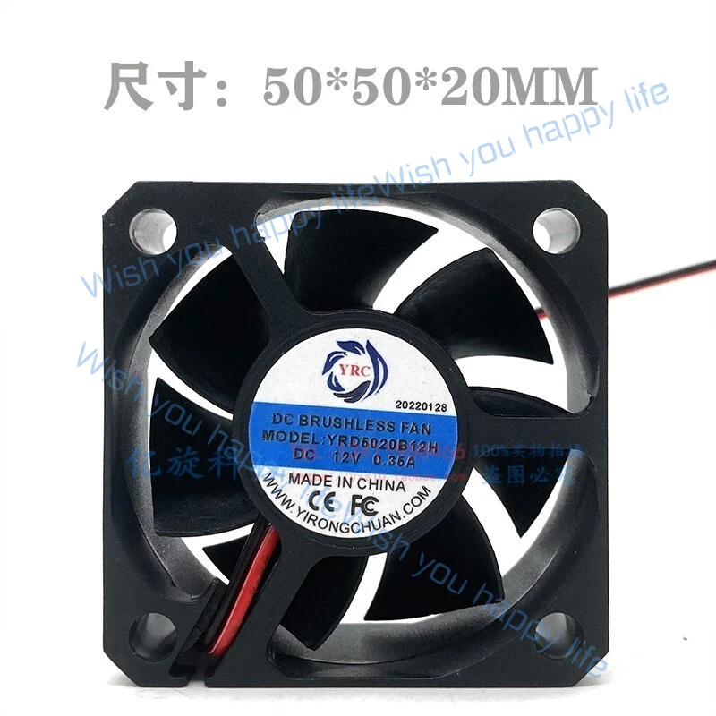 

L... for YRD5020B12H dual ball bearing 12V 0.36A 5020 5CM cooling fan