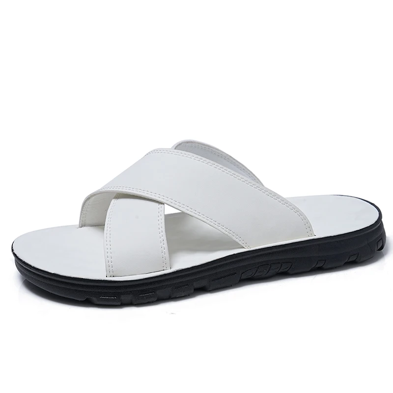 Open-toe Mens Slippers Leisure Walk Beach Sandals Men Outdoor Half Drag Antiskid Half Drag Simple Male Sandaly Quick Dry Slides