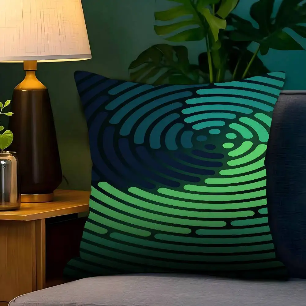 

Circle Gradient Pillow Gifts Home Office Furnishings Bedroom Sofa Car Cushion Cover Case 45x45cm