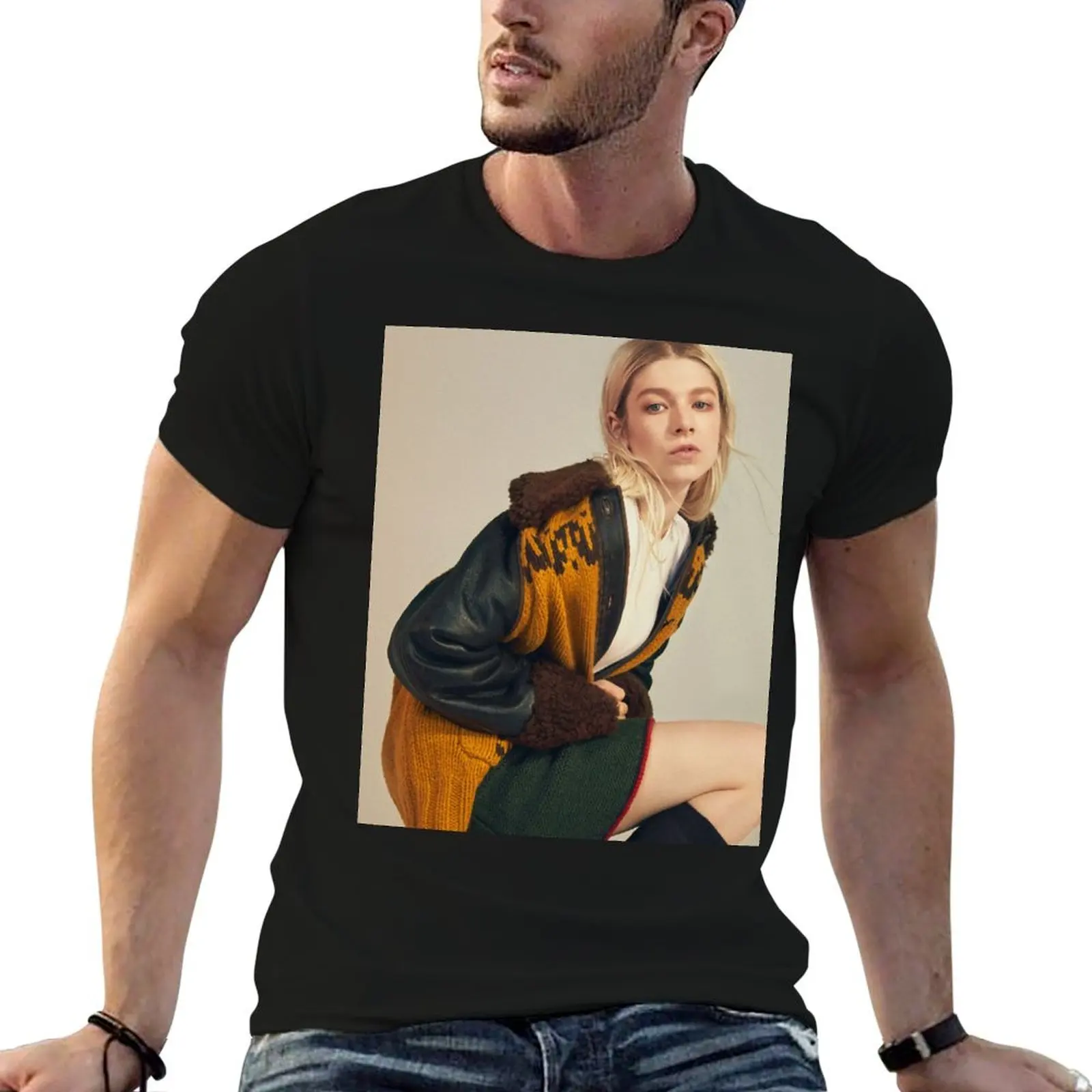 T-shirt Hunter Schafer Jules Vaughn Euphoria, décontracté, tendance, Streetwear