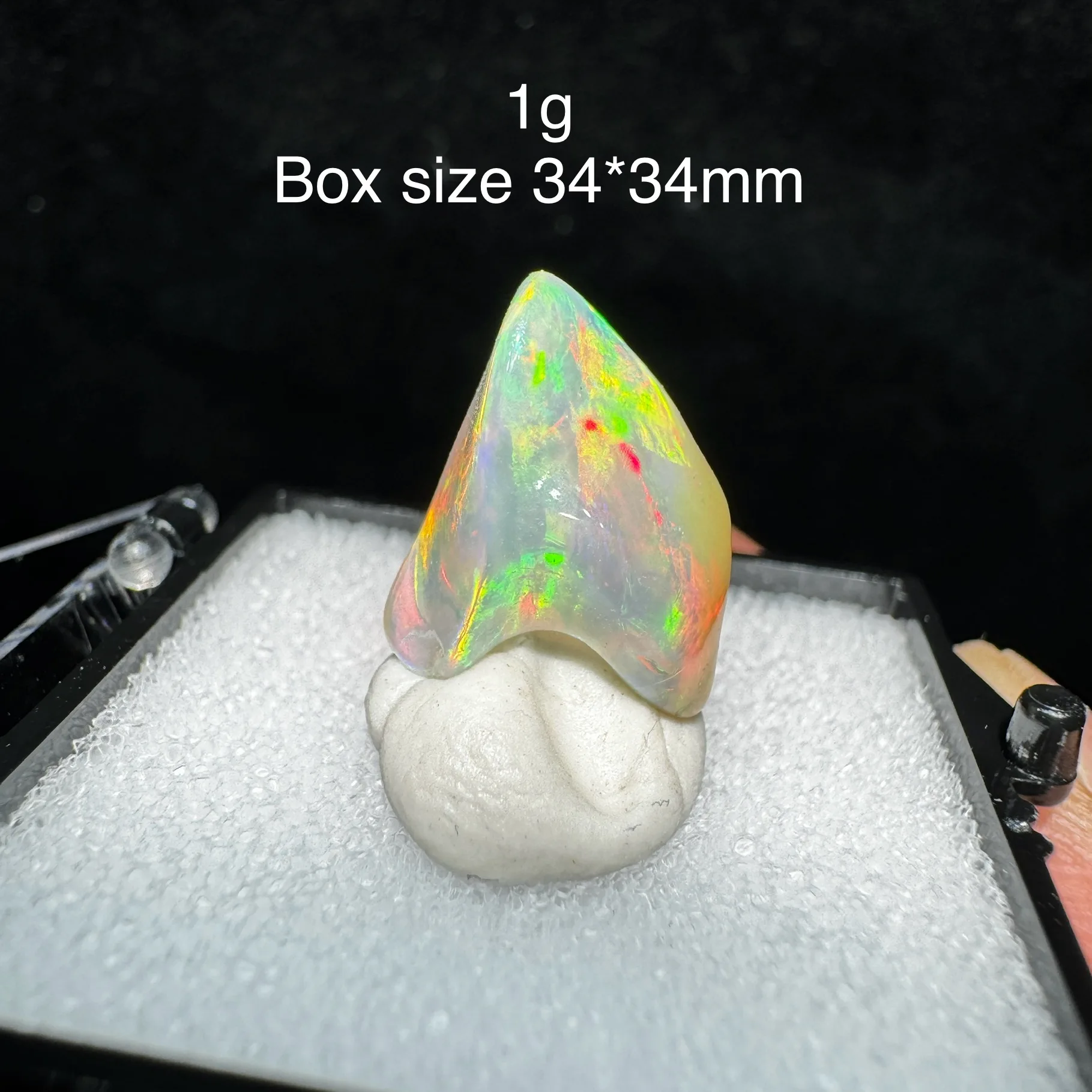 1g Natural Rough Polished Colorful Ethiopia Opal Gem Mineral Specimen Healing Quartz Crystals DIY Gemstone