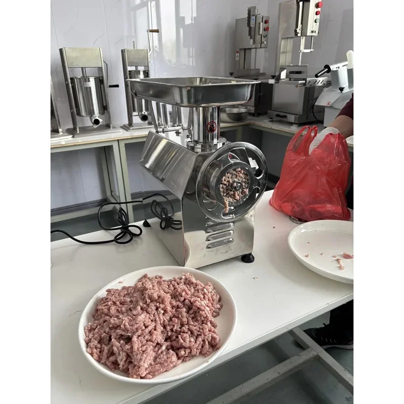 220Kg/H Commercial Mincer New Condition Carrot Pork Grinder Garlic Meat Grinding And Sausage Filling Hine