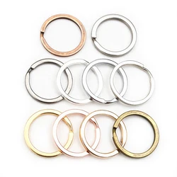 20pcs/lot 25mm Key Ring Key Chain Rhodium Bronze 9 Colors Plated Loop Ring Keychain Keyrings Wholesale DIY Jewelry Findings