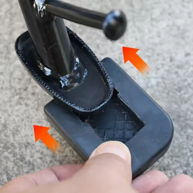 1/2/4Pcs Motorcycle Footrest Pad Soft Rubber Pad For Scooter Base Plate Anti-slip Pads Motorcycle Base Bracket Extension Foot image 5