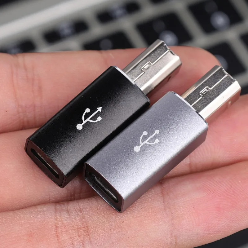 2/1 шт. адаптеры USB C «мама» на USB B «папа» для контроллера сканера и принтера, конвертер типа C на разъемы для передачи данных MIDI