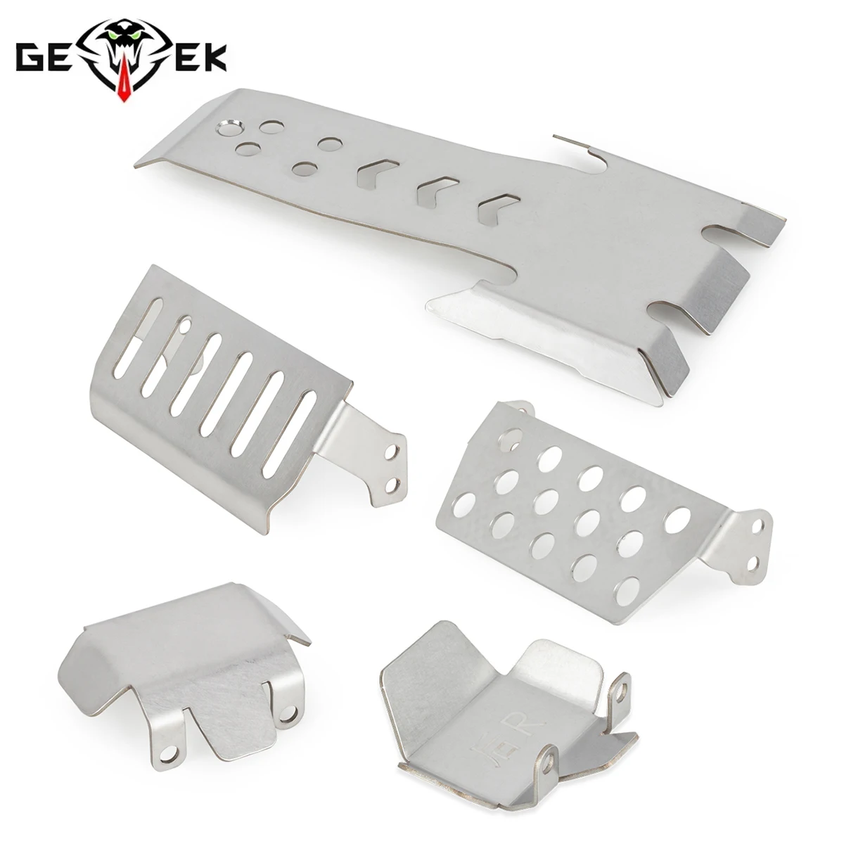 Protecteur d'essieu en acier inoxydable, plaque antidérapante, armure de châssis pour voiture sur chenilles 1/10 RC Vanquish VS4-10 Phoenix, pièces de mise à niveau