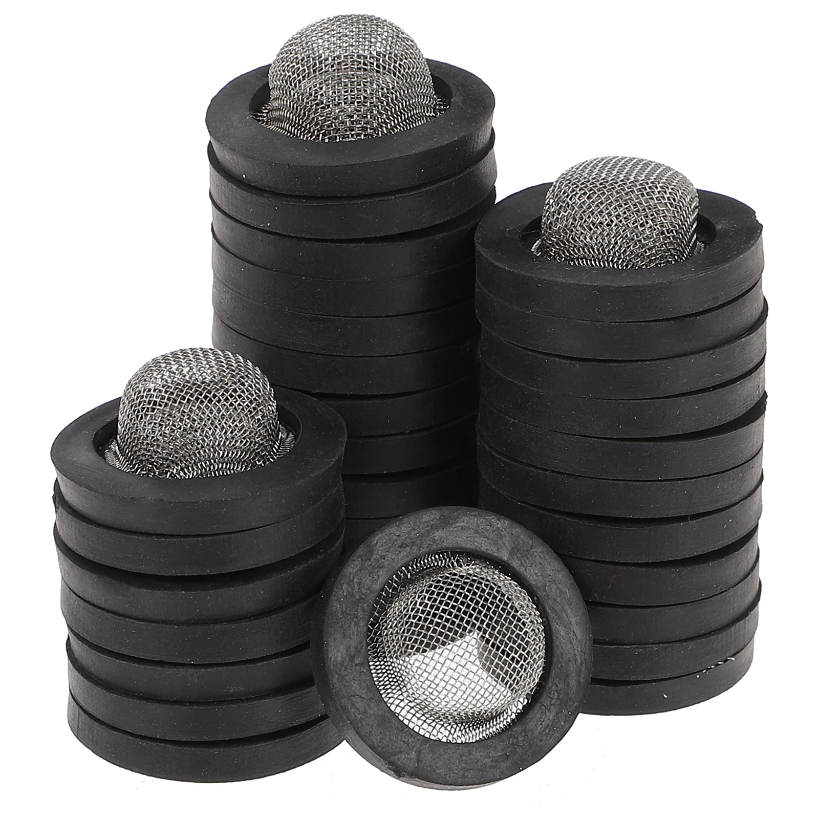 

30pcs Wire Mesh Gasket Filter Washer 1/2 Inch Hose Connector Screens Garden Washers Repair Fittings Strainer High Pressure