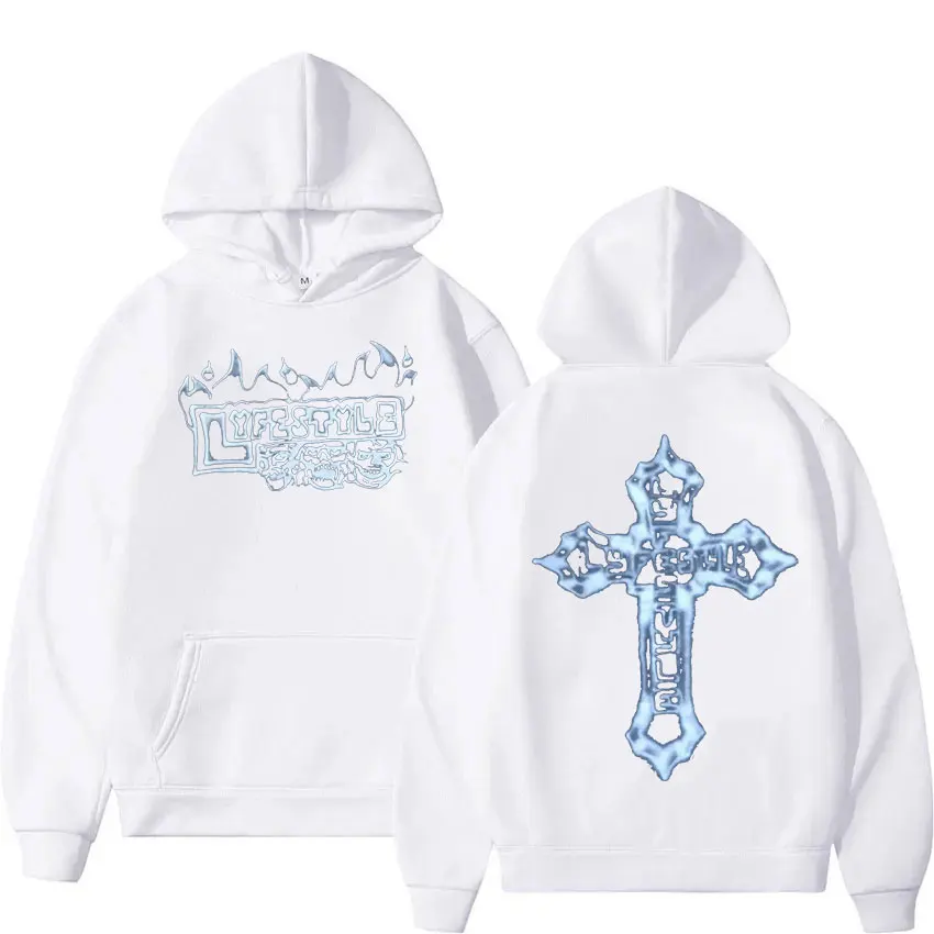 2025 مغني الراب Yeat Lyfestyle الهيكل العظمي كنزة قطيفة الرجال الهيب هوب موضة المتضخم بلوزات للجنسين خمر الشرير الملابس هوو #2