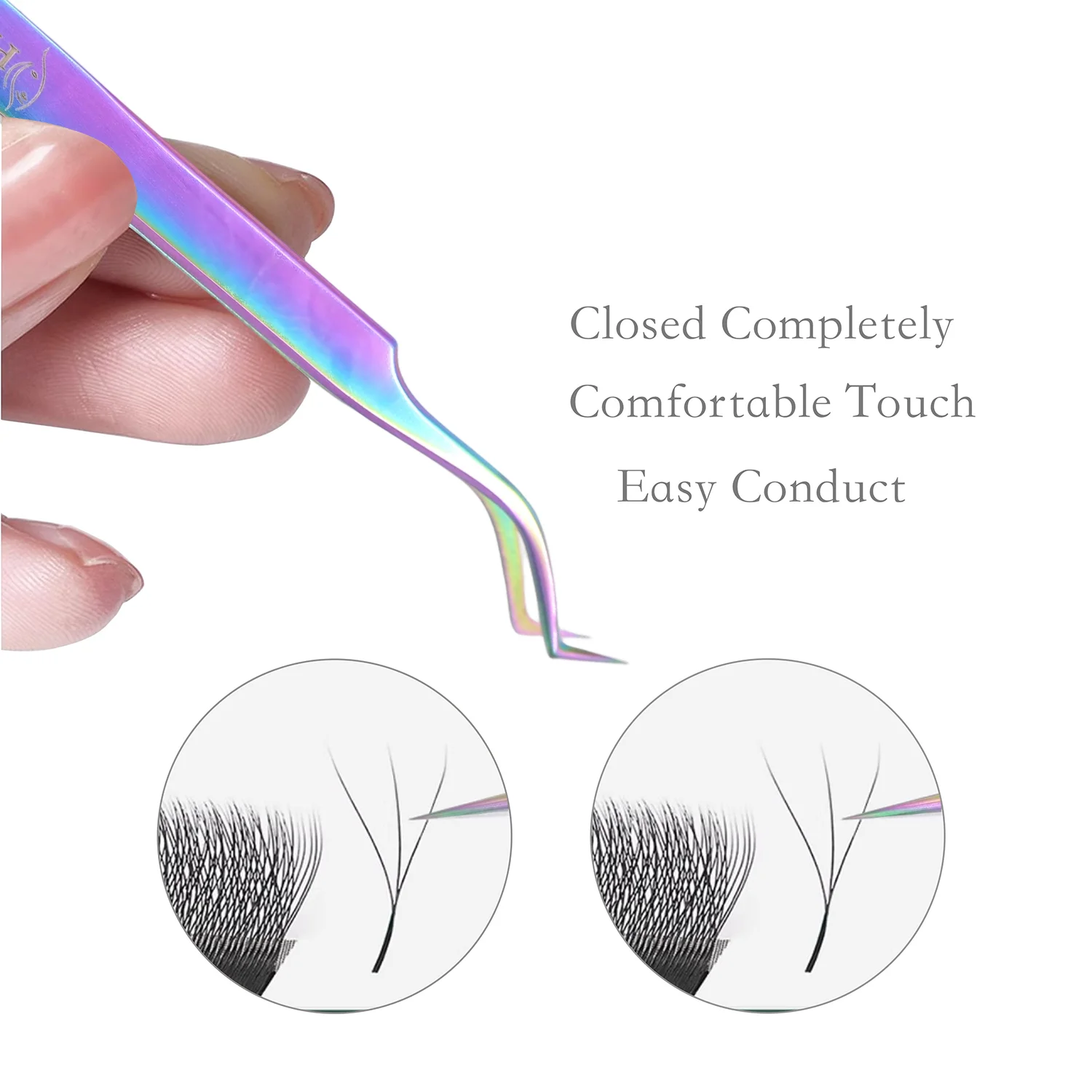 まつげエクステンション用ピンセットカラフルなピンセットステンレス鋼高精度ピンセットプロフェッショナルまつげエクステンションツール ﻿