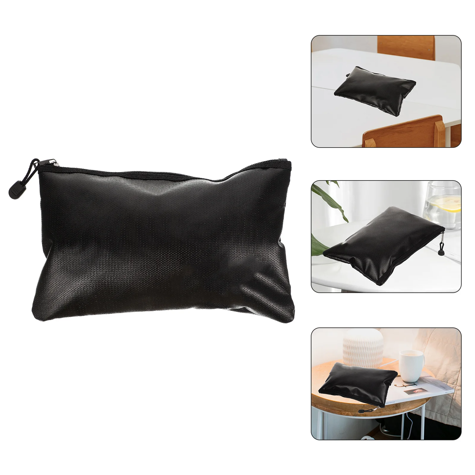 

Portable Document Pouch Fireproof Water Resistant Zipper Design for Cards Passports Cash Files Receipts Compact File Storage