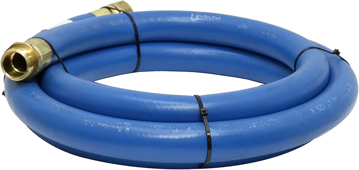 

Heavy-Duty Commercial Garden Hose, 1 Inch x 10 ft, Lightweight Flexible Anti-Kink, 1200 PSI Burst Pressure for Professional Use