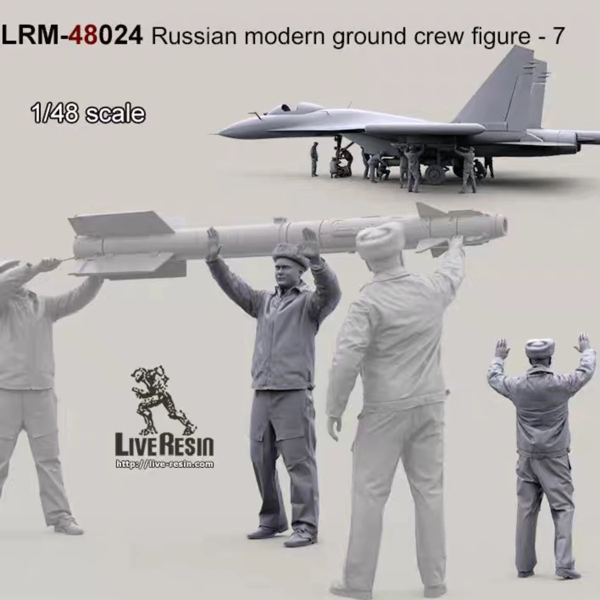 1/48 Resin Figure unpainted model kit, Russian Air Force aero-mechanical technician, unassembled and unpainted GK