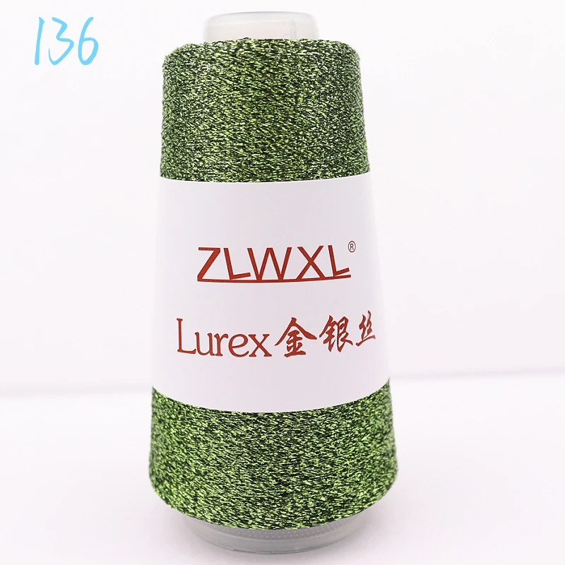 88 Color 50g  4000M Gold Silver knitting Lurex Matching yarn wool DIY For Knitting Wool Sweater Scarf Hat пряжа  view 3