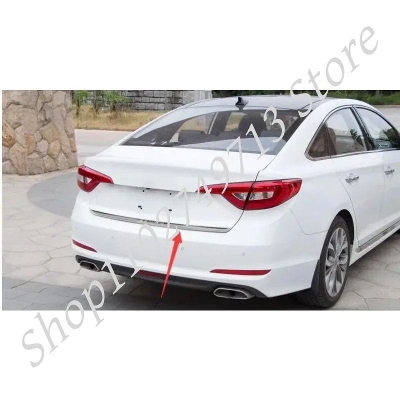 For Hyundai Sonata LF 2015 2016 2017 Rear Trunk Boot Lid Tailgate Door Cover Trim Molding Garnish Strip Accent Styling