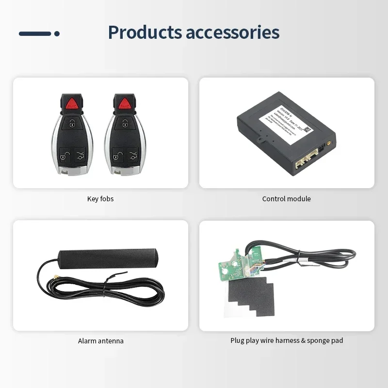 Factory Wholesale Price EASYGUARD Smart Key Kit Fit For Benz With Turn Key Start Only Add 2 Key Fobs