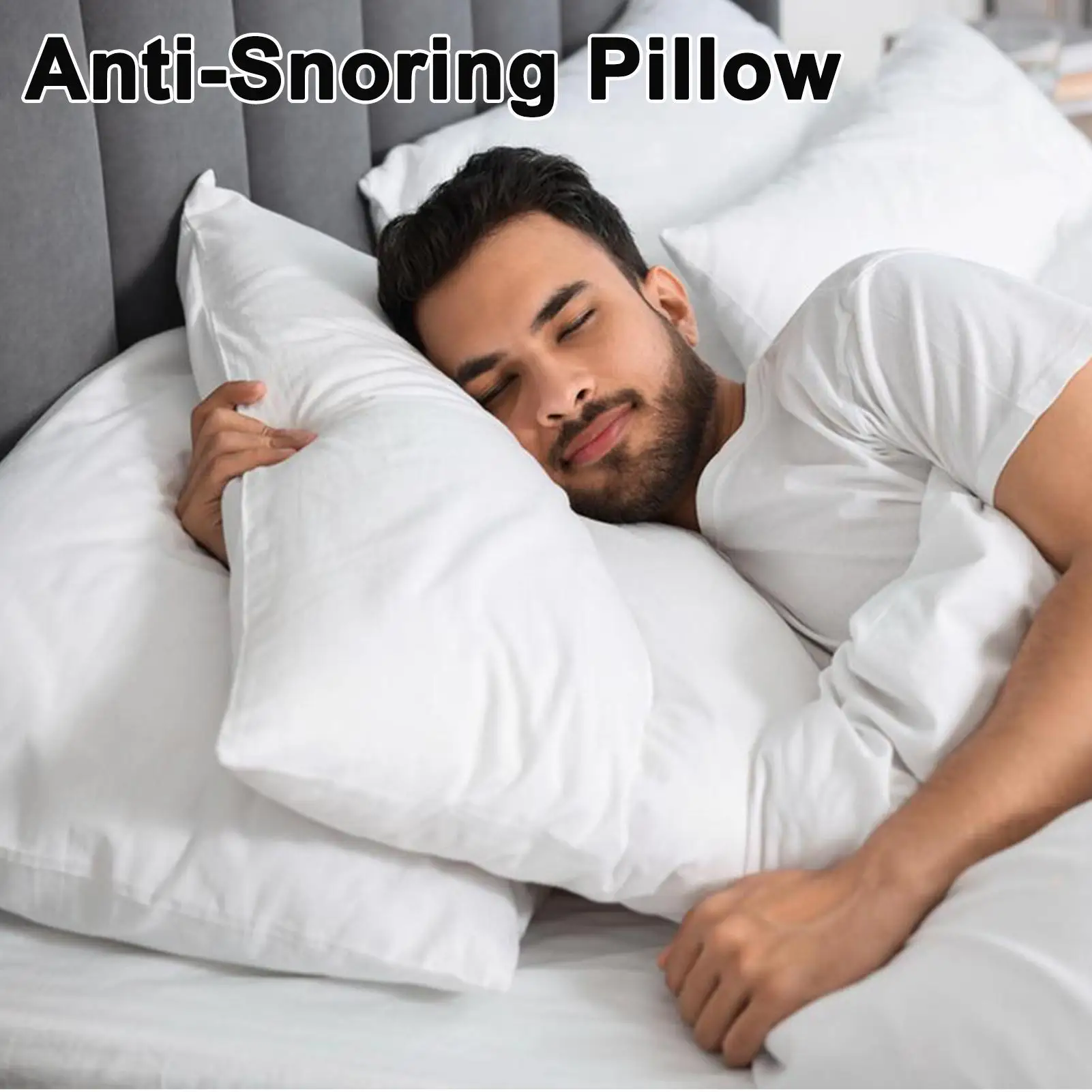 Anti-Snoring Pillows Soft Anti-Snoring Neck Cushion Sleeping Support Pillows For Men Women Boys Girls Youth Teens Wife Husband