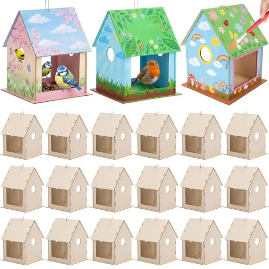 

Наборы для изготовления деревянных кормушек для птиц своими руками: наборы для росписи и создания домиков для птиц, DIY-наборы для улицы