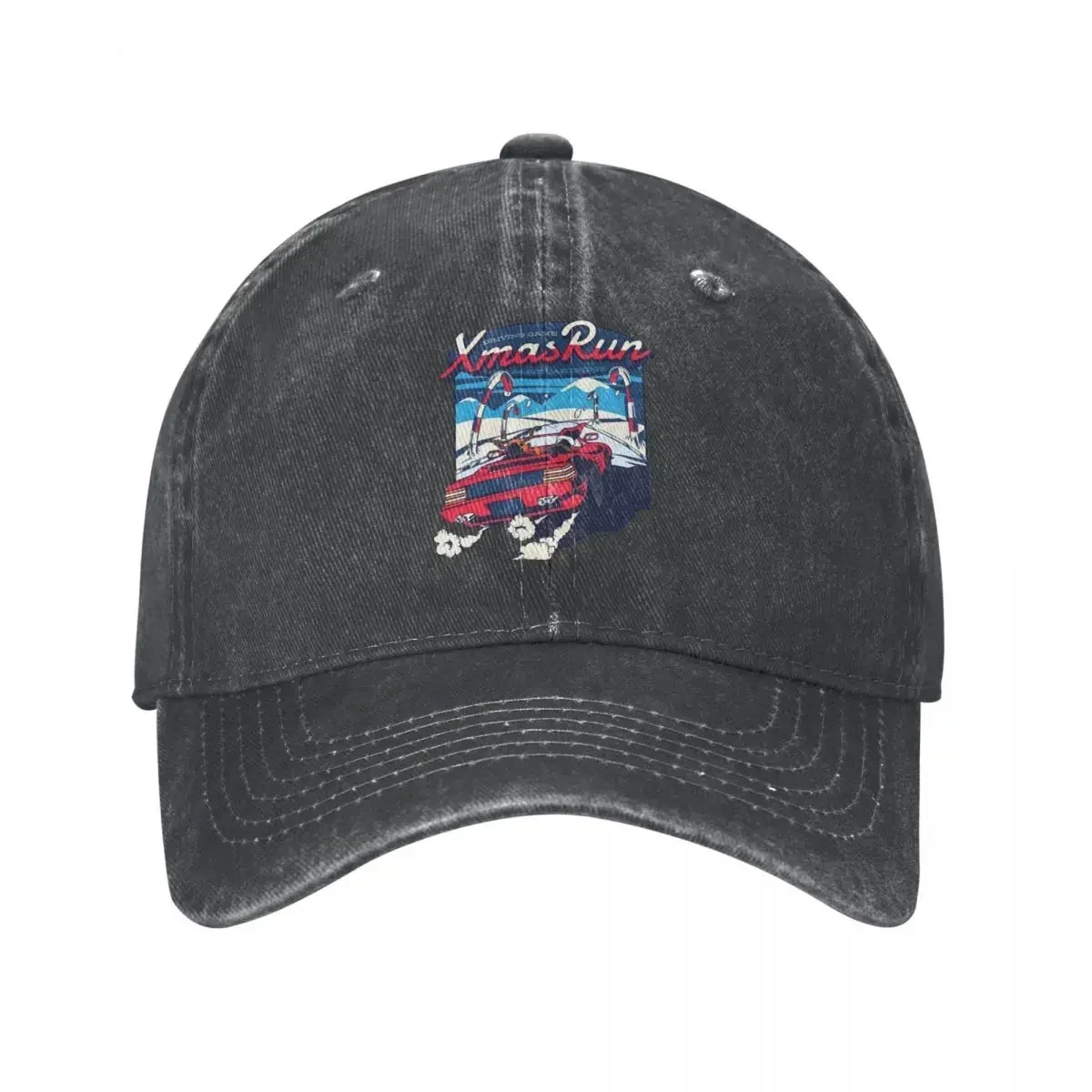 New Xmas Run Out Run Men Women Baseball Cap Video Game Distressed Denim Washed Caps Hat All Seasons Travel Adjustable Snapback H