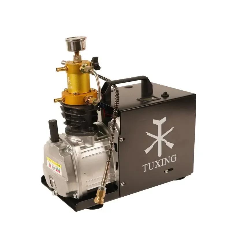 TXES031 TUXING 4500Psi 300Bar Pcp Air Compressor Electric High Pressure Pump for Pneumatic PCP Rifle Airgun Scuba Inflator