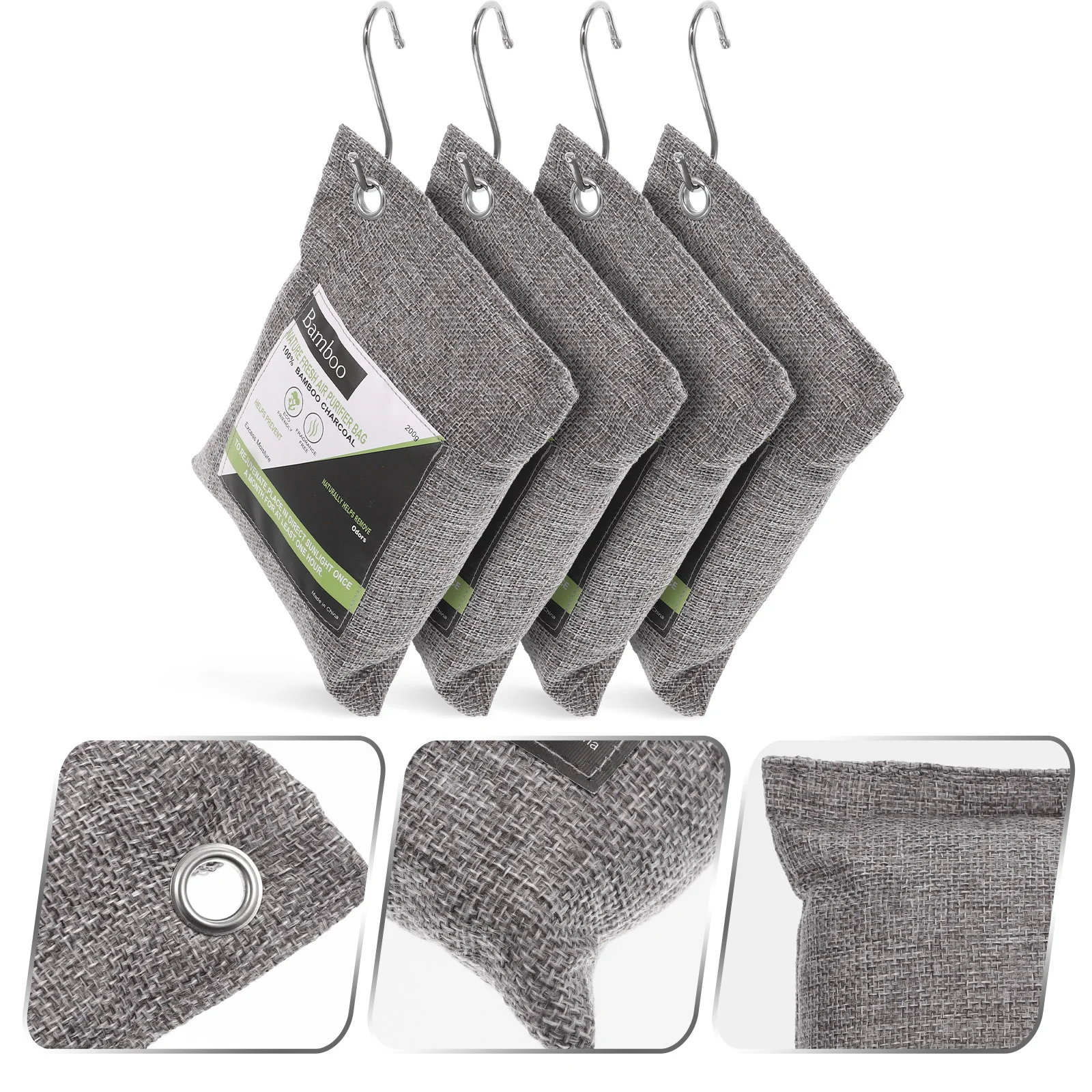 

1Set Bamboo Charcoal Bags Air Purifying Bags Activated Indoor Odor Absorbers Moisture Absorbing Shoe Deodorizer Closet