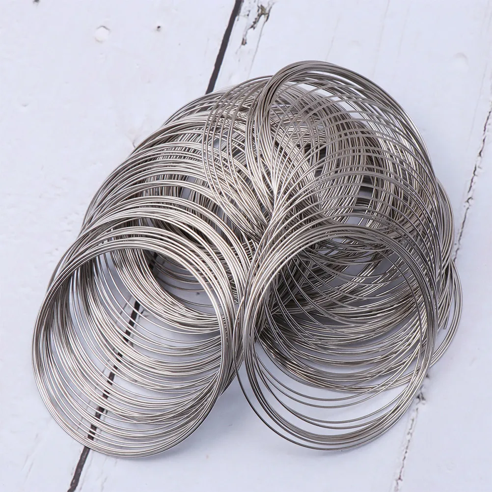 1 Roll 60Mm Steel Wire for Bracelets Bangle Making Fade-Proof Comfortable Texture Lightweight Classic DIY Jewelry