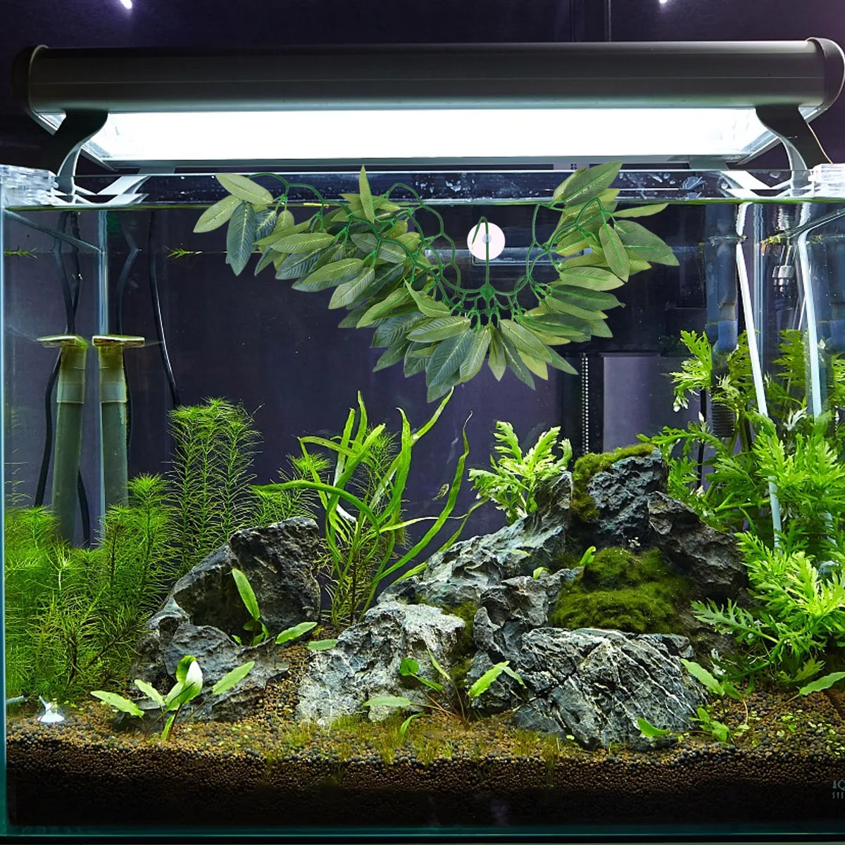 

1pc Aquarium Ornament Lifelike Artificial Plants Fish Fish Tank Plants Tank Decoration Fresh Salt Water Safe Green