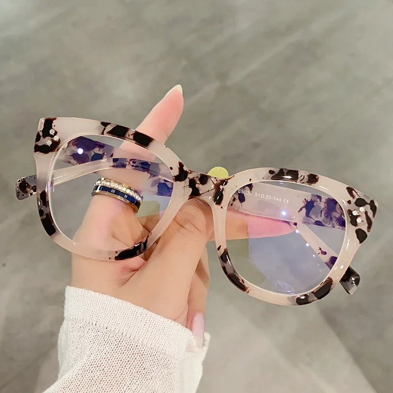 

Frames Decoration Fake Eyewear New Large Square Anti Blue Light Glasses Full Frame Retro Women Men Optical Computer Eyeglasses