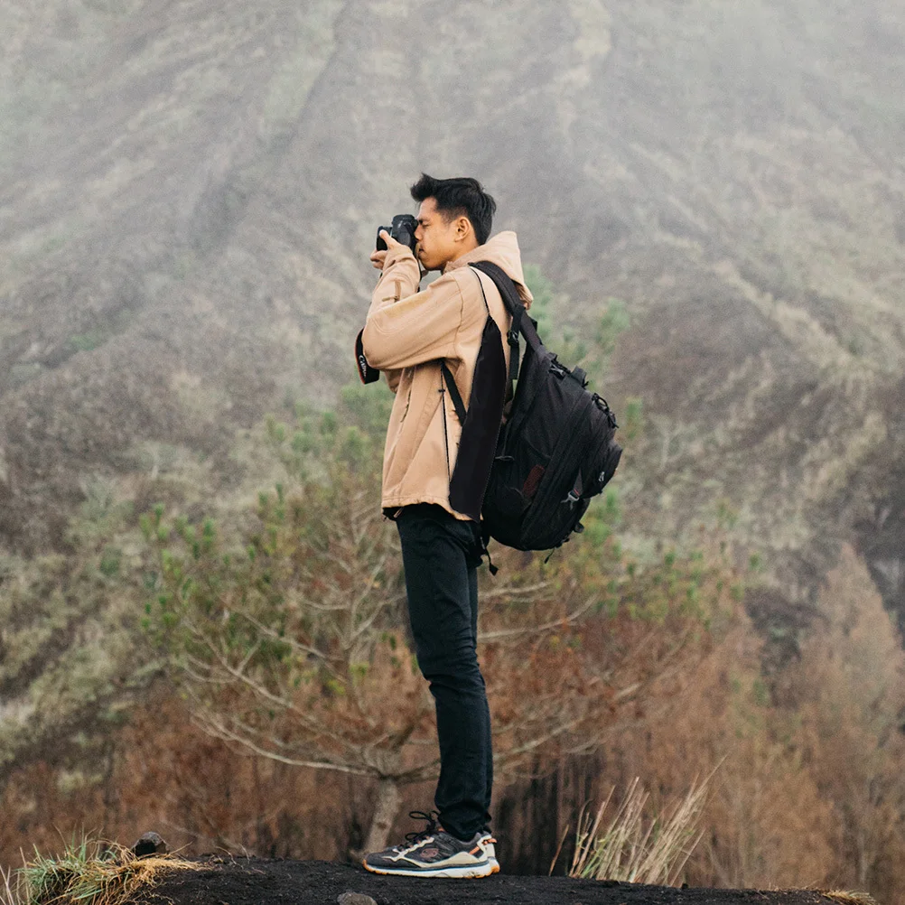 6 Buah Tas Fotografi Wadah Tripod Nilon Tahan Air dengan Penutup Tali Serut Kotak Peralatan Portabel untuk Pemotretan Luar Ruangan