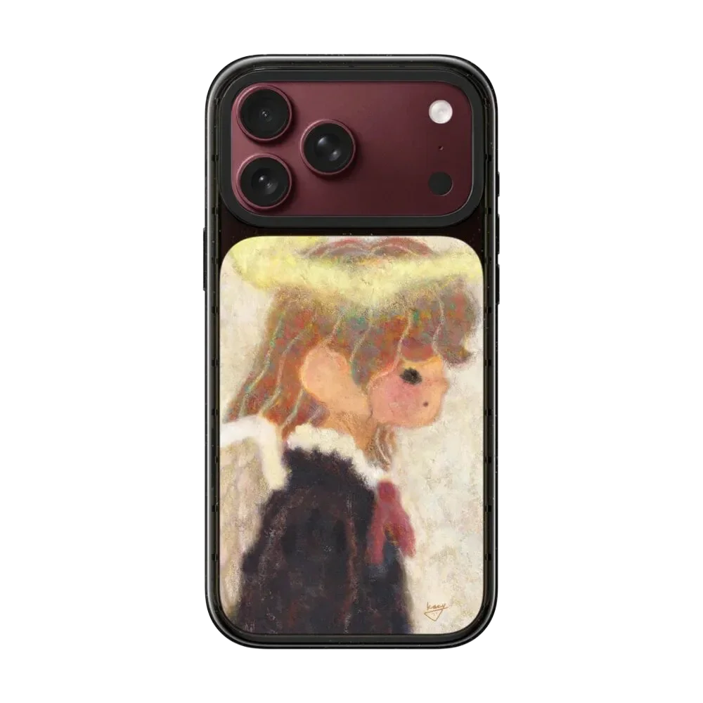Cartoon Graffiti Angel Girl Impact Case - Mirror / Glaze Magnetic Cover for IPhone 17 18 Pro Max Case for IPhone 17Pro